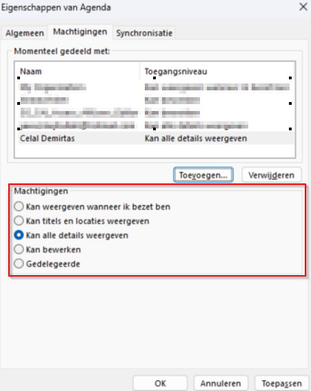 Rechten binnen organisatie