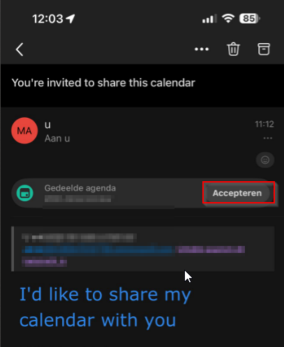 Accepteer e-mail
