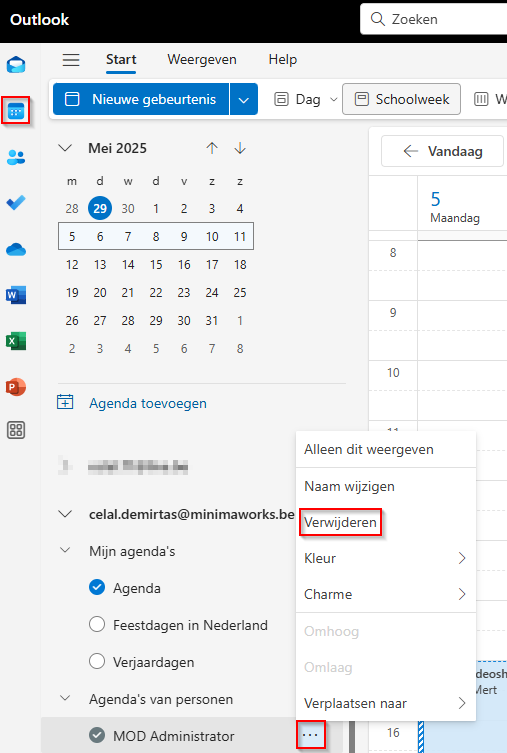 Account verwijderen